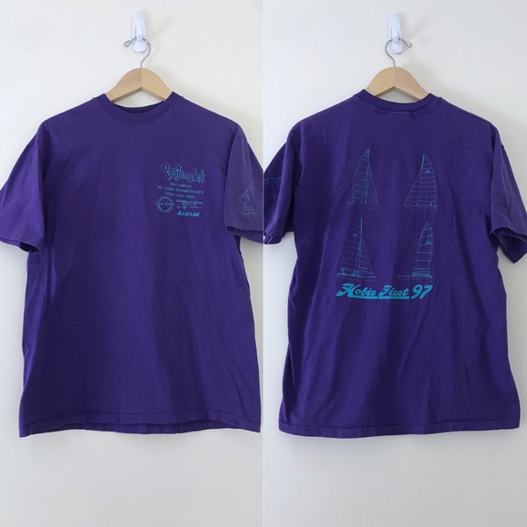 Vintage Other - 1993 Vintage • Purple Hobie Fleet Sailing Tee